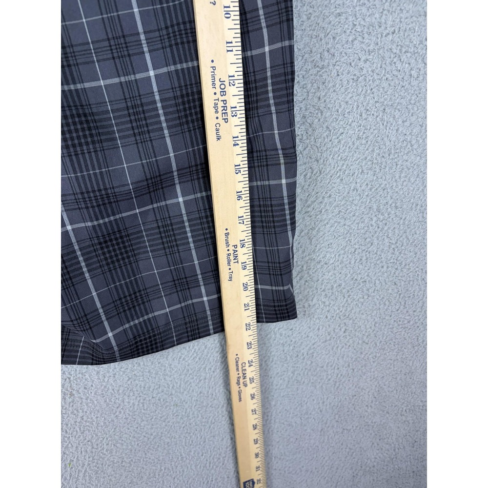 FILA Sport Golf Shorts Mens 36 Gray Plaid Microfiber Stretch 11 Inseam Men New - Picture 6 of 10